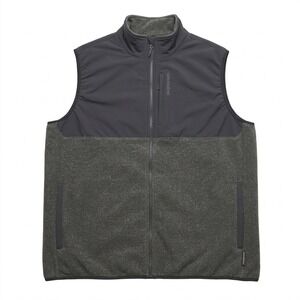 Grundens Men's 3XL Full Zip Fleece Vest Gray Black Fishing Performance XXL XXXL